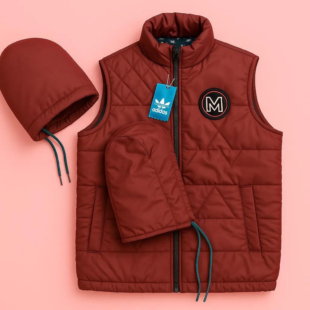 Men’s Printed Parachute Hooded Jacket – Bold, Warm & Street-Ready