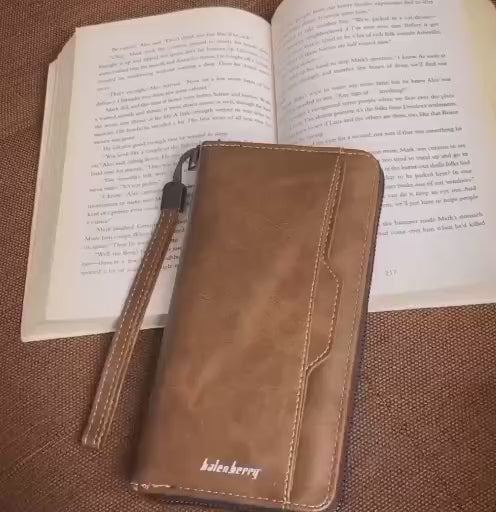 ✨ "Unisex PU Leather Long Wallet – Stylish, Sleek & Everyday Essential"