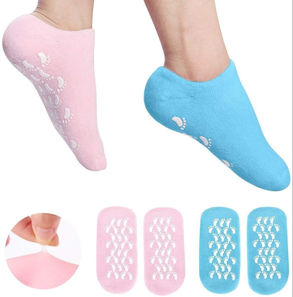 SilkyFeet™ Spa Gel Socks – Overnight Baby-Soft Feet