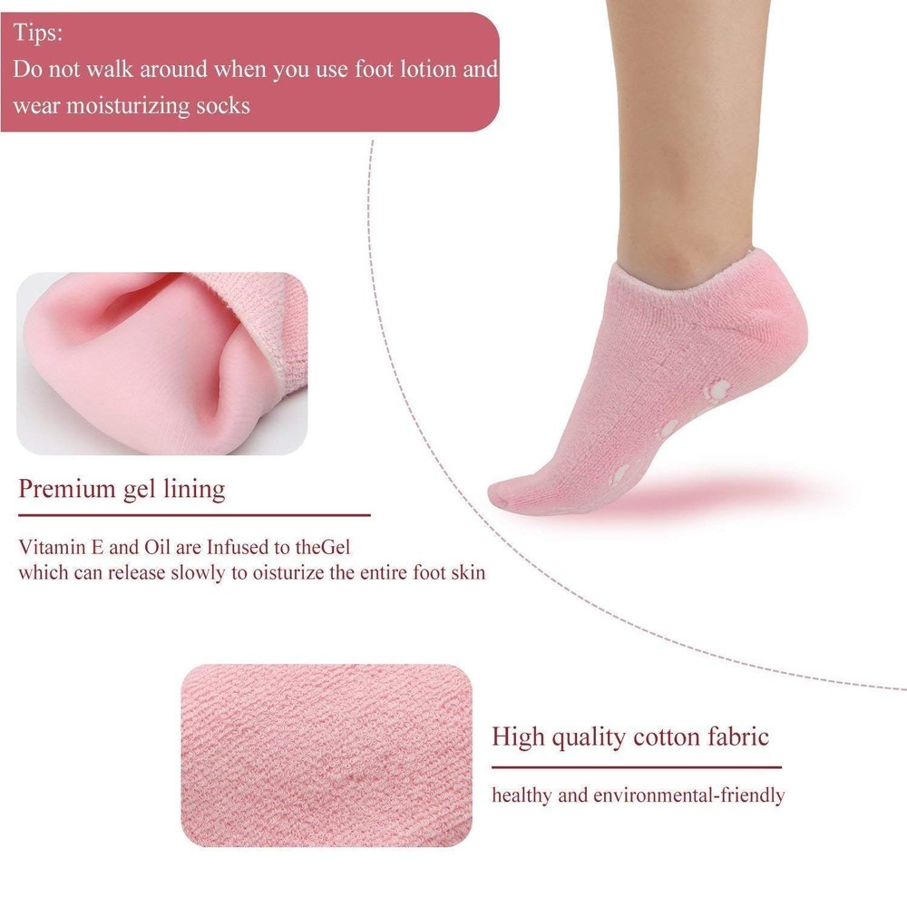 SilkyFeet™ Spa Gel Socks – Overnight Baby-Soft Feet