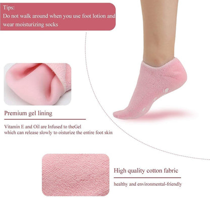 SilkyFeet™ Spa Gel Socks – Overnight Baby-Soft Feet
